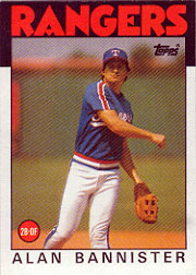 1986 Topps Baseball Cards      784     Alan Bannister